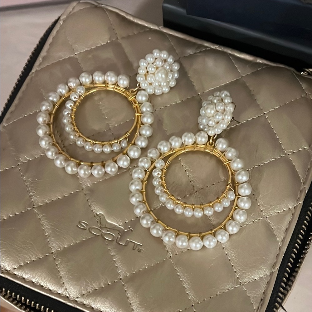 Lisi Lerch Pearl Hoop Earrings